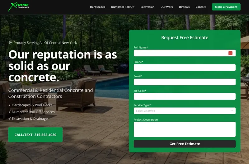 Xtreme Companies website screenshot
